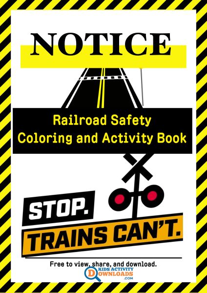 Railroad Safety Activity Poster