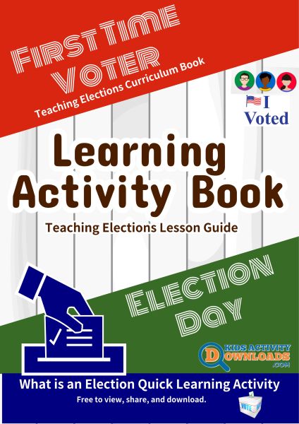 Vote Activity Book Poster