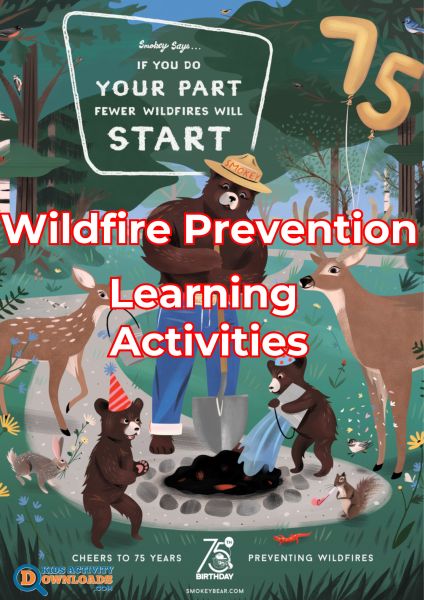 Wildfire Prevention Activity Poster