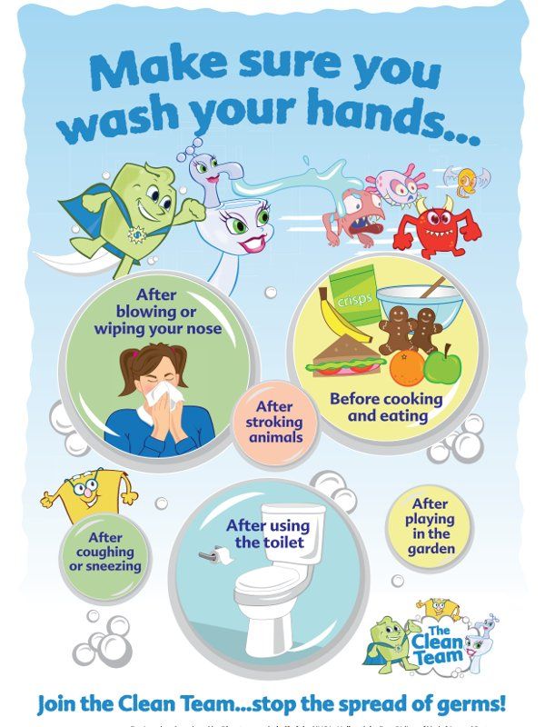 Wash Your Hands and Scrub Club Activities