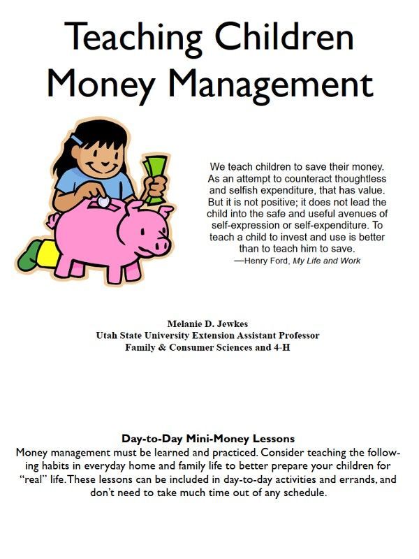  Teaching Children Money Management